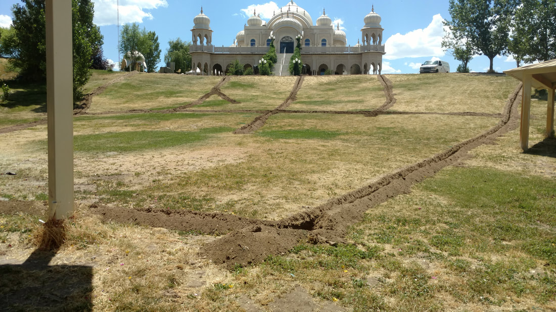 New sprinkler system installation